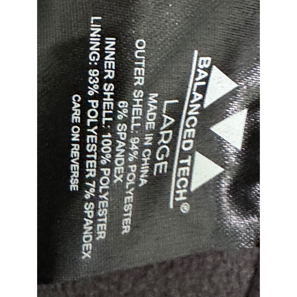 Balanced Tech Softshell Jacket Mens Large Gray Performance Water Resistant - Picture 13 of 14